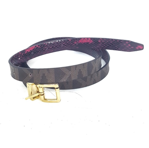 ⬇️ $35 Michael Kors Double Sided Belt MK Logo - Picture 7 of 8